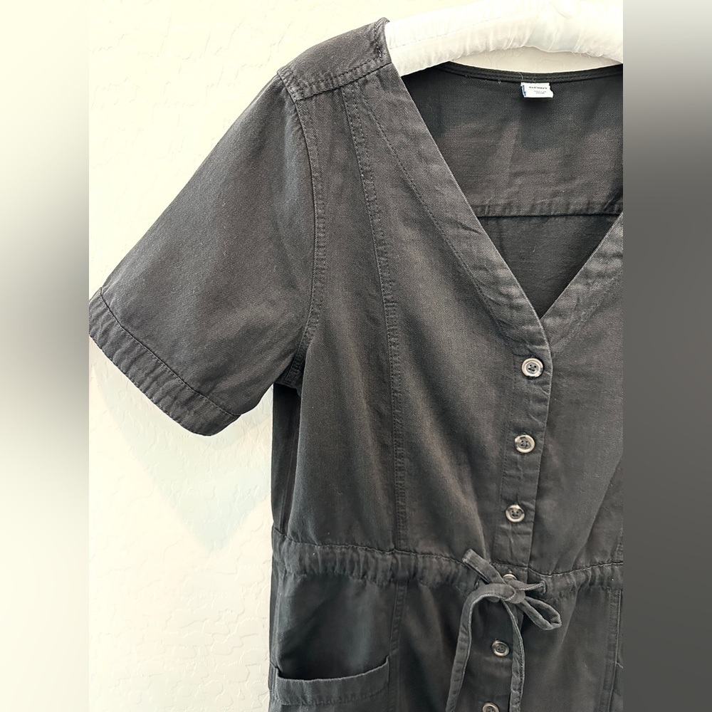 Old Navy Black Midi Dress - Picture 2 of 5